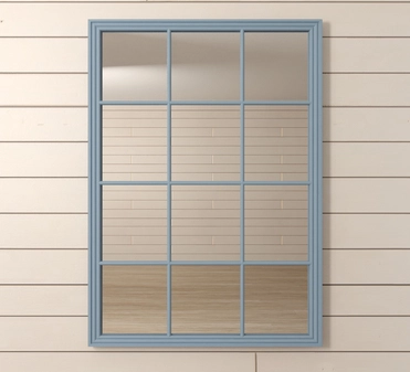 Зеркало квадратное "Florence" голубое