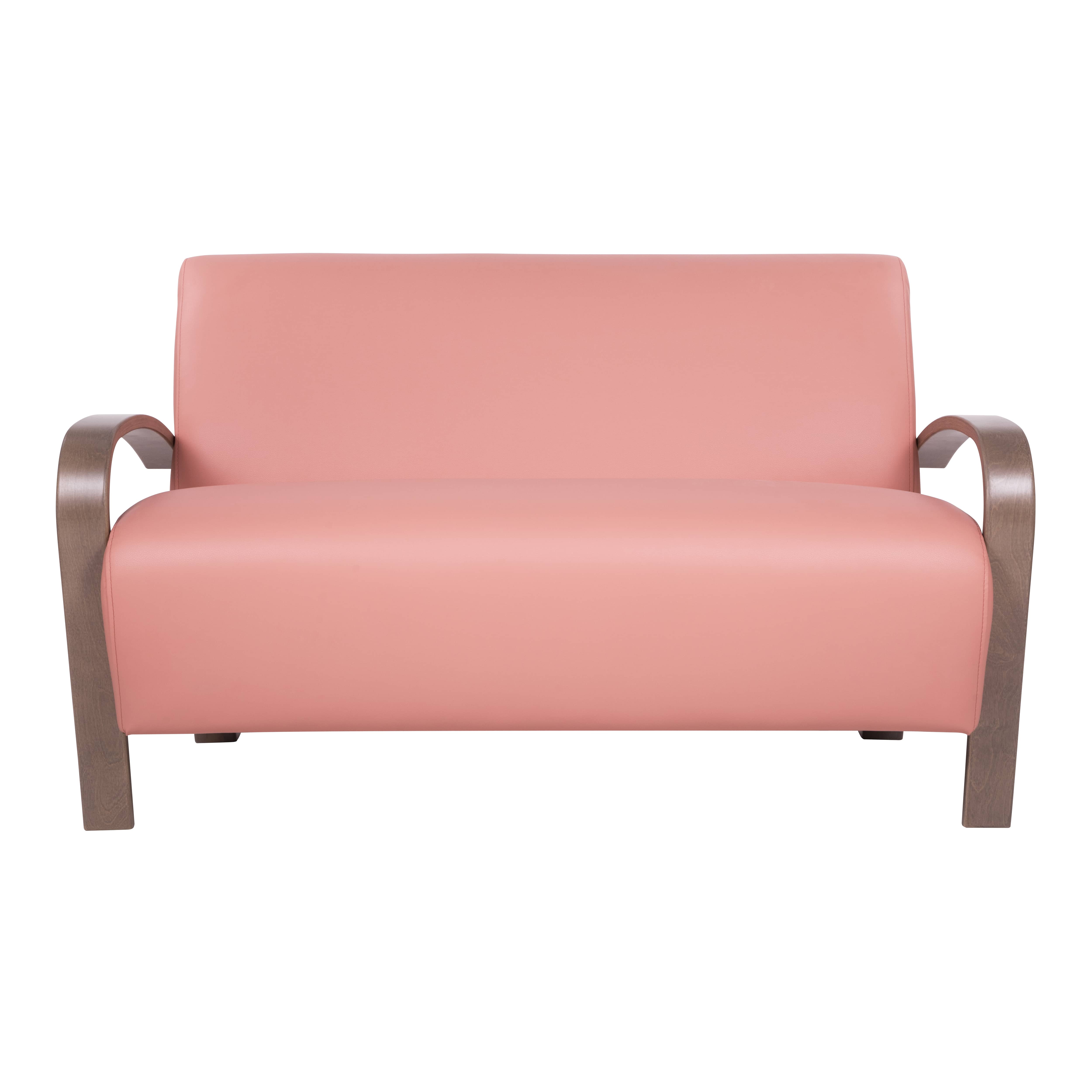 диван Балатон Экокожа розовый каркас Шимо