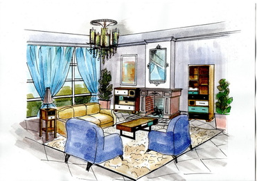 Гостиная Акварель